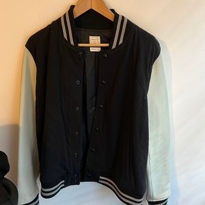 Mens John Elliot x gap leather bomber jacket large